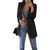 OMZIN Giacca da Donna da Donna Giacca Risvolto Abito Abito da Ufficio Manica Lunga Blazer Giacca da Lavoro da Lavoro d'Ufficio Frontale Aperto XS-4XL
