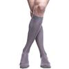 PETTI Artigiani Italiani - Calzini, Calze Uomo, Calzino Uomo, Calze Lunghe e Corte Uomo, 6 Paia Calze Uomo Filo di Scozia, 100% Made in Italy, Costina Lungo Grigio 38-39