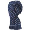 Brillabenny PASHMINA PRIMAVERILE SCIARPA FOULARD DONNA UOMO RAGAZZO SCARF SCIARPETTA ACCESSORIO (BLU 4 FIORI GIALLI)