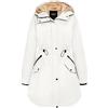 OROLAY Parka da Donna Foderato in Pile con Cappuccio Giacca Imbottita Invernale di Media Lunghezza