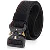 LumiSyne Cintura Tattica Per Uomo Regolabile Cintura Tattica Di Sicurezza Cintura In Tela Heavy Duty Cintura Da Lavoro Con Fibbia In Metallo a Sgancio Rapido Per Molle Sport Lavorare All'Aperto