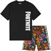 Get Trend - Fortnite Pigiama Bambino e Ragazzo 7-14 Anni, Pigiama Corto Estivo 2 Pezzi 100% Cotone con T-Shirt e Shorts, Regalo Bambino (7-8 Anni, Multi, 1 Pack)