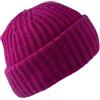ENEA CASHMERE Cappello a Coste 100% Lana Merinos Extrafine, Made in Italy, Berretto Invernale Unisex, Taglia Unica (IT, Testo, Taglia Unica, Fucsia)