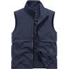 Generico Gilet Uomo Sportivo,Gilet Uomo Estivo Smanicato Capispalla Estivo, Senza Maniche da Lavoro con Molte Tasche Leggero per Tempo Libero Sportivo Traspirante Ad Asciugatura Rapida