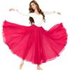 Baisdan Donna Gonna in Chiffon per Danza del Ventre, Gonne Flamenco a Cerchio Completo per Costumi di Halloween, Carnevale Spettacoli