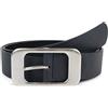 styleBREAKER Cintura in similpelle con fibbia rettangolare,90cm / Blu scuro