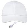 Makamsui Cappello da baseball con luce LED, ricaricabile tramite USB, si illumina al buio, per feste, hip-hop, luminoso, per Halloween, discoteca, bar