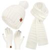 Bequemer Laden Cappello Berretto PON PON Sciarpa Guanti Donna Invernali