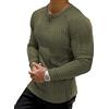 Muscle Cmdr Maglia Uomo Manica Lunga/Corte,Maglia Termica Uomo Manica Lunga,Cotone Camicie Muscolari Slim Fit（Verde/S）