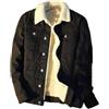 Juankrynord Giacca Invernale da Uomo Casual Spessa e Calda in Denim con Tasche Imbottita Vintage Trapuntata Giacca con Cappuccio Slim, Calda Fodera in Peluche Cappotto Parker