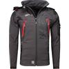Geographical Norway Techno Men - Giacca Cappuccio Softshell Impermeabile Uomo - Giacca Vento Tattica Da Esterno - Escursionismo Sci Autunno Inverno Primavera