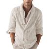 Darringls Cardigan doppiopetto da uomo slim fit giacca casual colletto alto doppio petto cardigan lavorato a maglia con bottoni e tasche autunno inverno cardigan da uomo, bianco, L