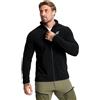 RevolutionRace Hiker Full-Zip Fleece da Uomo, Giacca in Pile Strato Leggero e Traspiranteda Esterno Perfetta per l'escursionismo, Black, M