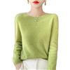 Generico Maglione in Cashmere da Donna, Maglione Lavorato A Maglia in Lana Merino Autunnale, Elegante, Tinta Unita, Girocollo, Manica Lunga, Morbido E Caldo, Pullover Invernale in Lana