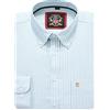 JANEO BRITISH APPAREL Nos Tibi Serviat U Camicia Oxford da Uomo a Righe a Maniche Lunghe. Acquista Singolo o con Il Suo Tinta Unita Corrispondente, Confezione da 2 Paia. Il Kensington,Colletto e Tasca con Bottoni. (1pc,Mint,L)
