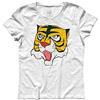 3styler T-Shirt Donna Uomo Tigre 2 - Tiger Man - Tana delle Tigri - Linea Classic - 100% Cotone 185 gr/mq (M, Bianco)