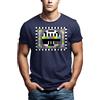 MAKAYA Maglietta Sheldon Testscreen T-Shirt Divertenti Theory Nerd Blu XL