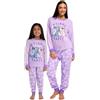 Disney Pigiama Stitch Bambina | Stitch E Angel Pigiamone Famiglia | Pigiama Bambina | Pigiamone Mamma E Figlia Uguale | Viola 6-7 Anni