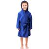BANZAII TEXTILE INNOVATOR ONLINE Banzaii Accappatoio Bambino e Bambina 12-14 anni, Accappatoio in Microfibra con Cappuccio e Borsa Salvaspazio, Asciugatura Rapida Perfetto per Piscina - Blu