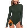 WOWENY body a collo alto da donna maglione termico a collo alto in pile a maniche lunghe caldo e confortevole camicia elegante con colletto rialzato