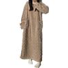 YoiTs Abito da Notte in Velluto Corallo Invernale, Camicia da Notte, Abito da Pigiama in Flanella da Donna Extra Lungo, Pigiama in Pile da Donna (Brown,L)