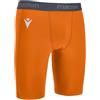 Macron Bermuda Scaldamuscoli Oak Calcio Sport Arancio Fluo