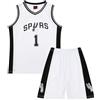 ISOVNUS Magliette Canotta e Pantaloncini da Basket Bambino 2 Pezzi - Completo Pallacanestro Ragazzo Senza Maniche per Bambini (3-4 Anni Bianco)