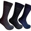 Infinity 6 Paia Calze Corte Uomo a pois fantasia Filo di Scozia 100% di qualità (39-42, A Puntini)