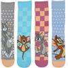 A2Z Confezione da 4 calzini da donna con licenza ufficiale Tom Jerry eleganti durevoli morbidi al tatto comodi per calzature quotidiane calzini da donna leggeri festivi divertenti calzini alla caviglia