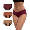 INNERSY Mutande Assorbenti Donna, M, Bordeaux, Marrone, Marrone Rossiccio