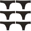 BELLISSIMA BY FAP (6pz) Perizoma in Microfibra Vita Bassa (SM, Nero)