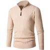Generic 2026 Girocollo Mezza Cerniera Maglione Uomo Medio e Petite Cardigan Donna, Pullover Alpaca Miscela Vestibilità Rilassata Abbigliamento Inverno Fair Isle Maglione di Natale Festa di Vacanza