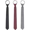 WANYING Cravatta stretta business casual con cerniera (confezione da 3) per uomo