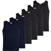 Liabel Canotta T-Shirt Uomo 100% Cotone Athena, Multipack da 3 e 6 pz, Certificato Oeko-Tex, Fresca e Traspirante