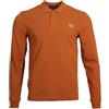 Fred Perry Polo da uomo a maniche lunghe M6006, Nut Flake, XL