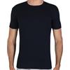 Fragi Maglia Uomo Maniche Corte in Puro Cotone, Maglia Girocollo in Caldo Cotone, Tessuto Elastico Senza Cuciture Seamless, Made in Italy (Blu, S)