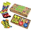 Rainbow Socks - Uomo Donna Calzini da Palestra - Regalo Divertente - Gym Socks Box - 2 Paia - Taglia EU 36-40