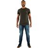 Lacoste T-shirt Girocollo in Pima in Cotone, Verde Cachi Scuro, alburno, M