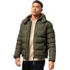STONE HARBOUR Giacca invernale da uomo con cappuccio Giacca trapuntata imbottita B736, Oliva, S