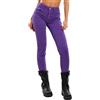 Toocool Jeans Donna Pantaloni Skinny Slim Elasticizzati Aderenti VI-8006 [XS,Viola Scuro]