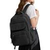 hapfoxx Zaino Scuola Ragazze Ragazzo Zaini Scuola Media Zaini Scolastici Superiori Ragazze Zainetto Università Casual Daypacks Leggero College Bag Zaino per Lavoro Viaggio Donna School Backpack,Nero