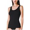 Liabel Canotta Intima Spalla Larga Elasticizzata 3-6 Pezzi, Canottiera Intima Donna in Cotone Elasticizzato, Top Donna Spalla Larga (SL 3 Pezzi Nero, XS)