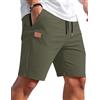 TARAINYA Texture Pantaloncini Uomo Cotone Estivi Causal con Coulisse | 50%cotone 45%poliestere 5%elastan,pantaloni corti uomo,regular fit,elastico in vita con cordoncino,elasticità,spiaggia,casual