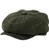 TOP-EX L/XL/XXL Lana Merino Coppola da Uomo 8 Pannelli Peaky Spina di Pesce Tweed Retro Coppola Berretto Gatsby Cap, L