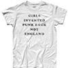 3styler T-Shirt Uomo Girls Invented Punk Rock Not England Maglietta Musica t-Shirt Compleanno Music Cult - Linea Classic - 100% Cotone 185 gr/mq (XL, Bianco)