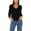 Win's Maglione Donna Scollo a V in Kashmir, Made in Italy