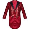 Yyuihri Giacca per Bambini con Paillettes Giacca Frac Scintillante Abito Elegante per Matrimonio Giacca Blazer Cappotto Abiti per Jazz Disco Street Dance