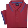 Coveri Polo Uomo Manica Corta con Bottoni Taglie Forti Puro Cotone Piquet 3X 4X 5X 6X (5XL - Prugna)