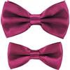 axy Papillon con fiocco, già legato, ideale per festival fotografico, matrimonio, FLIP1, Lilla, Taglia unica