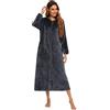 obaSeteck Womens Long Warm Robe Zipper Pile Plush Pajamas Soft Housecoat